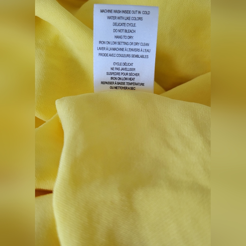 NWT Sunshine Yellow Halter Top - Size Large - Picture 7 of 10